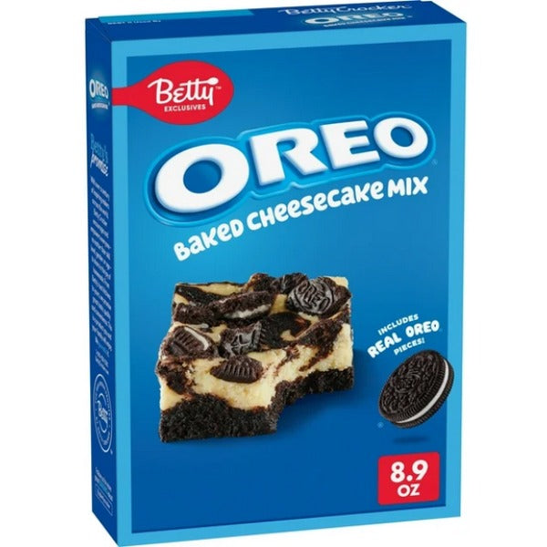 Betty Exclusives OREO Baked Cheesecake Mix, Includes Real OREO Cookie Pieces, 8.9 oz