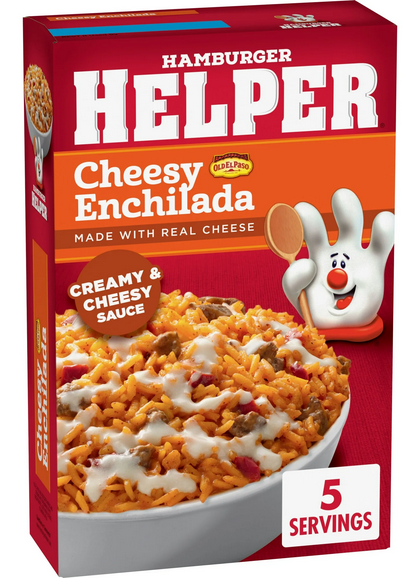 Hamburger Helper Cheesy Enchilada Rice, 7.5 oz Box