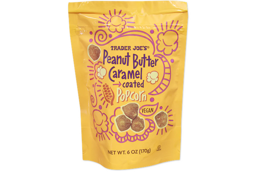Peanut Butter Caramel Coated Popcorn
