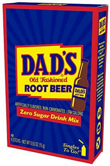 Dads Singles To Go Root Beer Sugar Free Drink Mix 6ct
