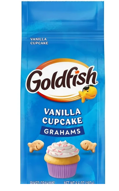 Goldfish Grahams Vanilla Cupcake Crackers, Snack Crackers, 6.6 oz bag