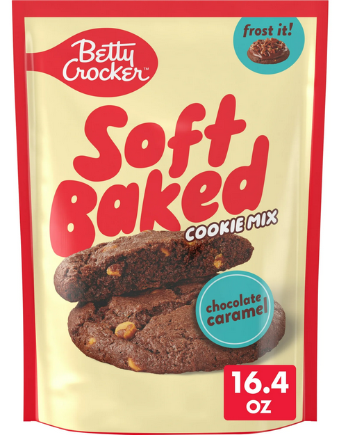 Betty Crocker Soft Baked Cookie Mix Chocolate Caramel Flavored