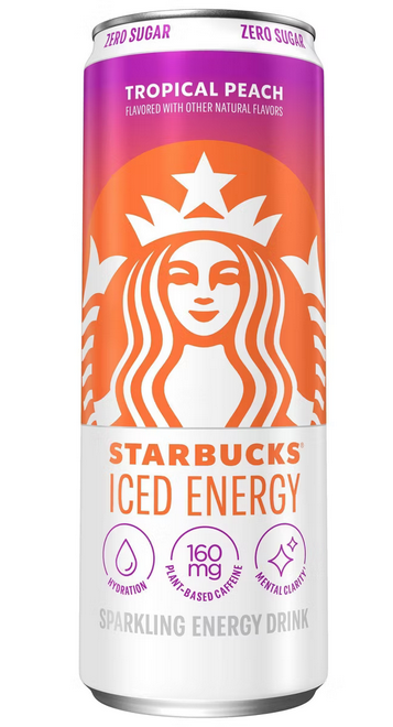 Starbucks Iced Tropical Peach Energy Drink - 12 fl oz Can