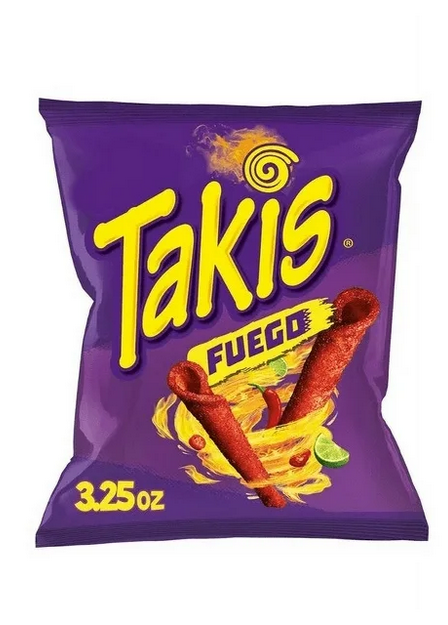 Takis Fuego Hot Chili Pepper & Lime Tortilla Chips 3.25oz