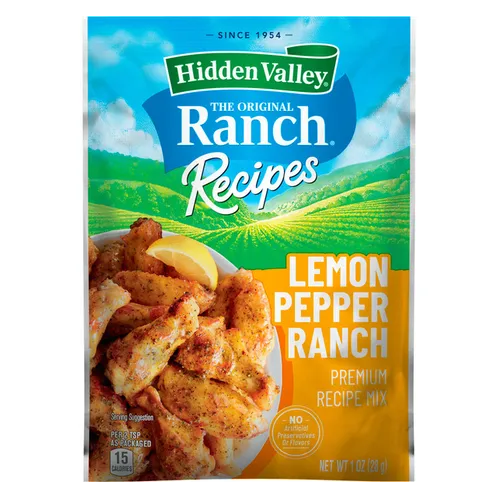 Hidden Valley Lemon Pepper Ranch Premium Recipe Mix and Seasoning Mix Packet