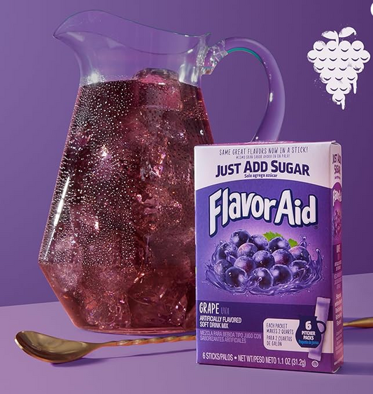 Flavor Aid Singles To Go Powder Packets Grape 8ct