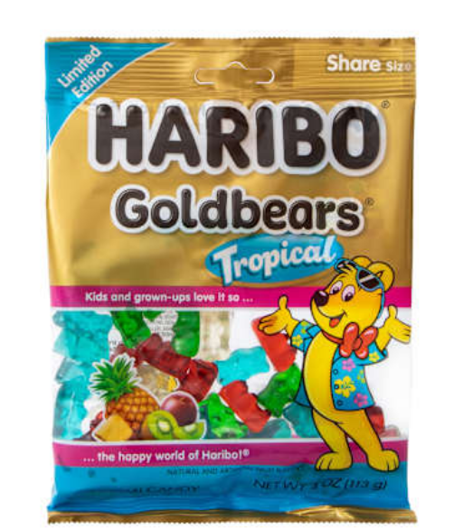 Haribo® Limited Edition Goldbears® Tropical Gummi Candy 4oz