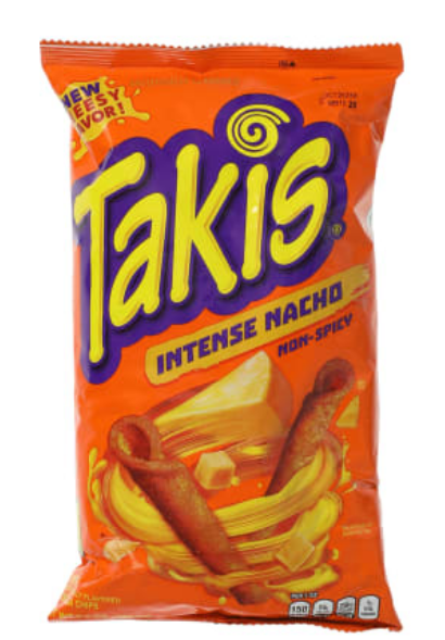 Takis Rolls intense Nacho, Nacho Cheese Flavored Rolled Tortilla Chips 9.9oz