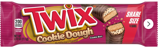 Twix Cookie Dough Milk Chocolate Bars, Share Size - 2.72 oz
