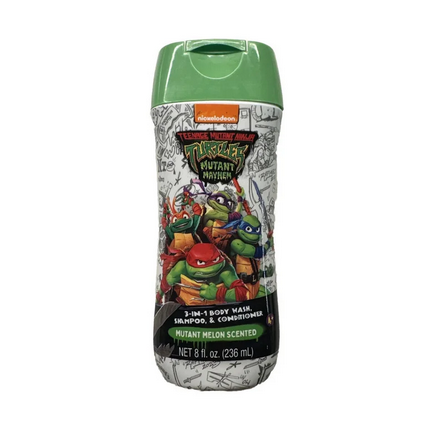 Nickelodeon Teenage Mutant Ninja Turtles Kids Body Wash, 3-in-1 Shampoo, Conditioner, Mutant Melon