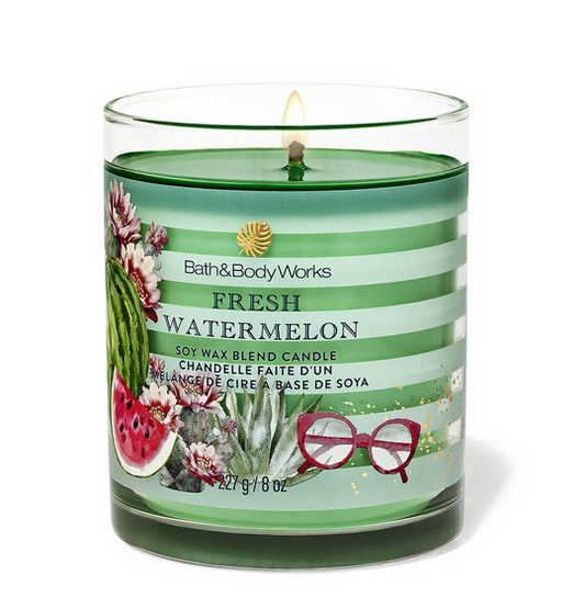 Fresh Watermelon Single Wick Candle