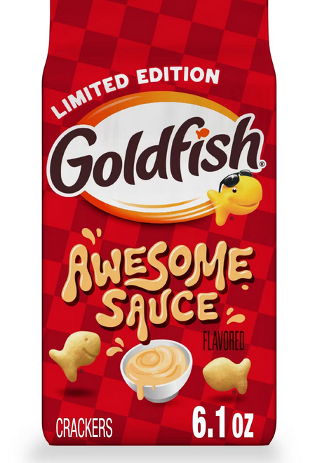 Goldfish Limited Edition Awesome Sauce Flavored Crackers - 6.1oz