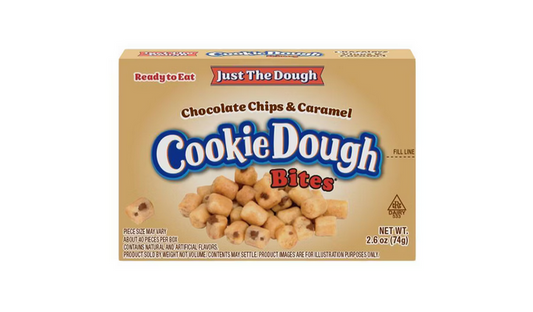 Taste of Nature Cookie Dough Bites Chocolates - Just the Dough - Choc Chip & Caramel - 2.6oz
