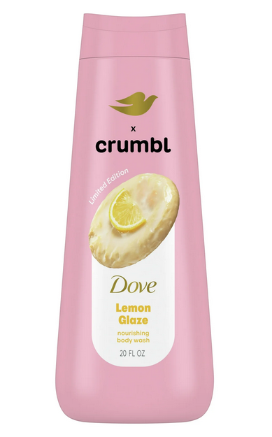 Dove Crumbl Moisturizing Liquid Body Wash Lemon Glaze, 20 oz