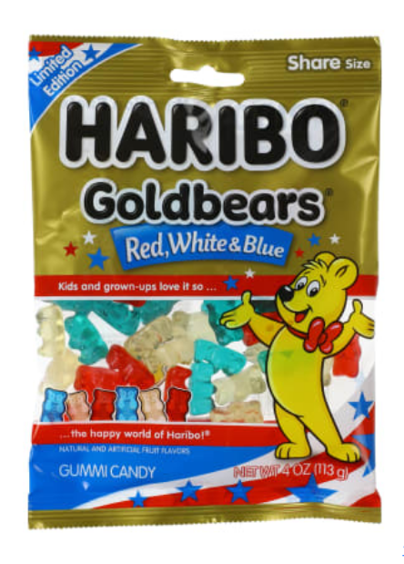 Haribo® Goldbears® Red, White & Blue Gummi Candy 4oz