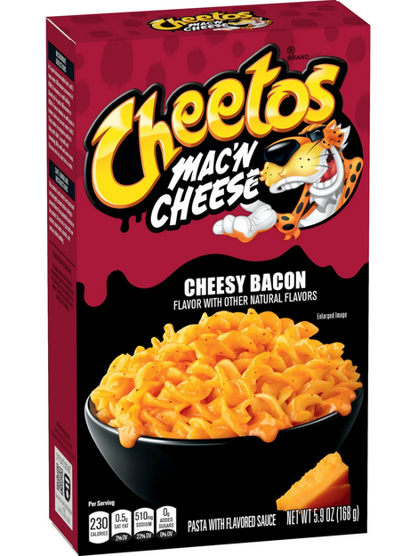 Cheetos Mac'n Cheese Pasta with Flavored Sauce Cheesy Bacon, 5.9 oz, 1 Count Box