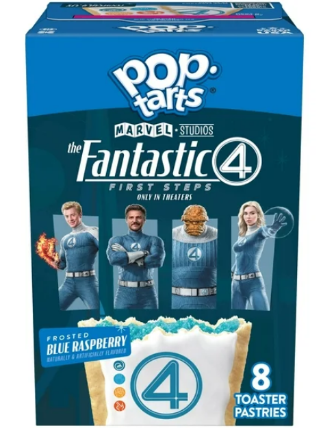 Pop-Tarts Frosted Blue Raspberry Toaster Pastries, Breakfast Food, Shelf-Stable, 13.5 oz (8 Count)