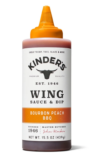 Kinder's Bourbon Peach Wing Sauce 15.5oz