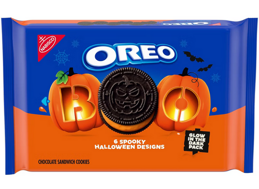 Oreo Halloween Boo! Orange Crème Cookies Family Size - 18.71oz