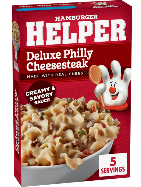Hamburger Helper Deluxe Philly Cheesesteak Pasta, 4.8 oz Box