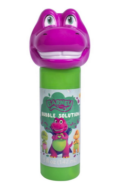 Barney Bubble Solution Bottle, Children Ages 3+
