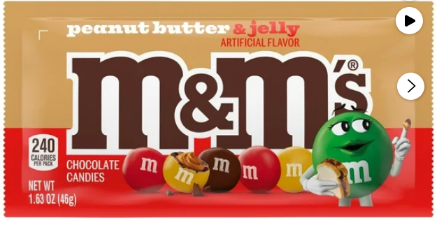 M&amp;M’s Peanut Butter &amp; Jelly Candy 1.63oz