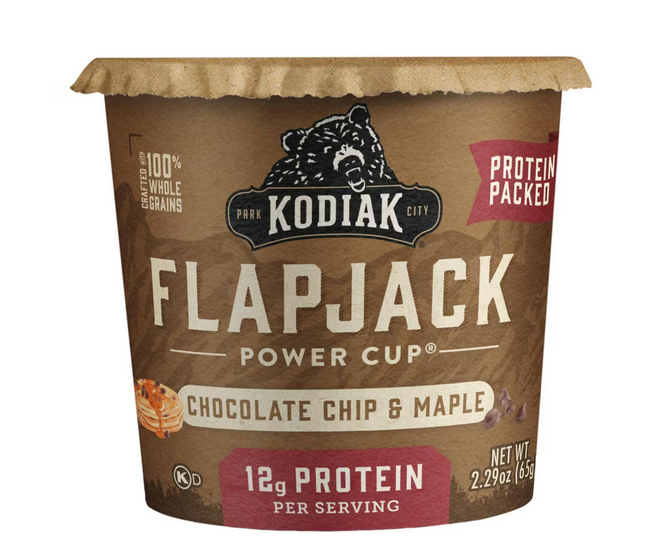 Kodiak Cakes Protein-Packed Single-Serve Flapjack Cup Chocolate Chip &amp; Maple - 2.29oz