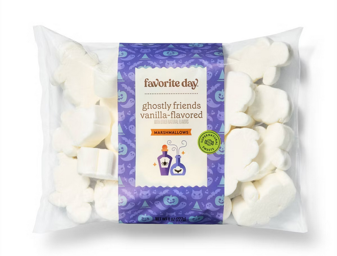 Halloween Ghostly Friends Vanilla-Flavored with Other Natural Flavors Marshmallows - 8oz - Favorite Day