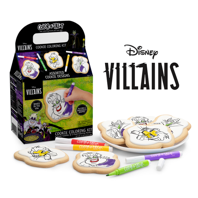 Disney Villains Color-a-Treat Cookie Coloring Kit