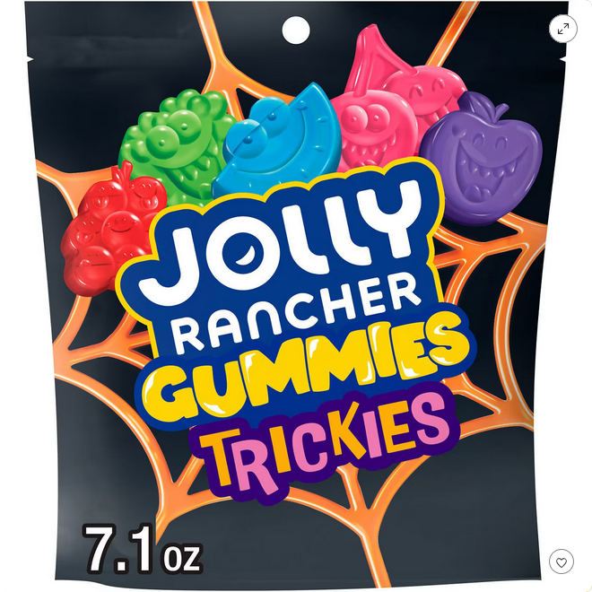 Jolly Rancher Sweets Gummies Trickies Halloween Candy - 7.1oz