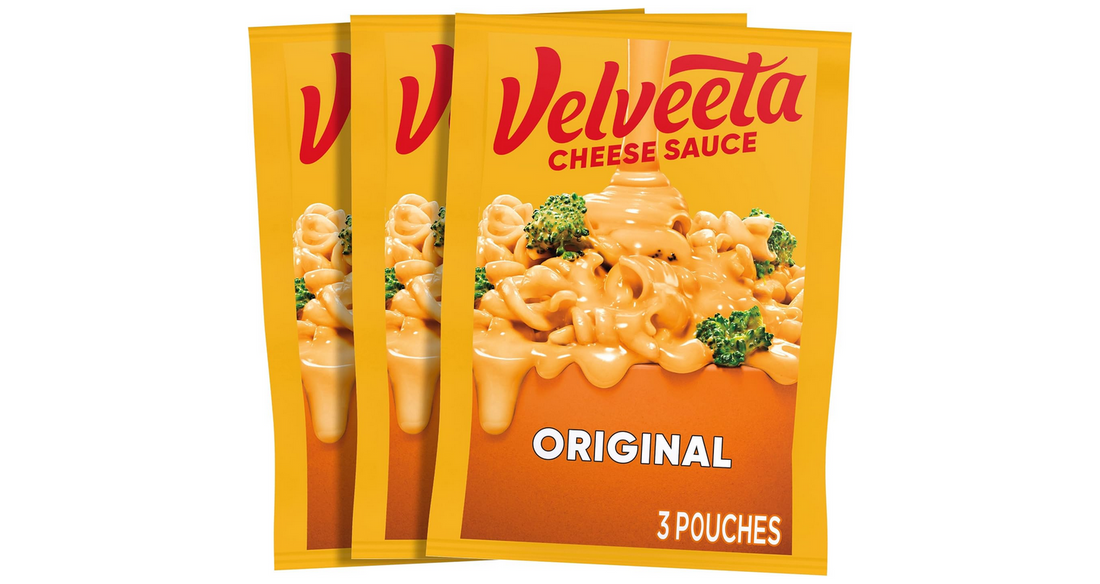 Velveeta Original Cheese Sauce Pouches, 3 ct Box with 4 oz Pouches