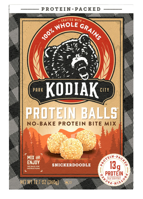 Kodiak Protein-Packed Snickerdoodle No-Bake Protein Ball Mix, 12.7 oz Box