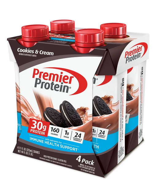 Premier Protein Shake, Cookies &amp; Cream, 30g Protein, 4 Ct