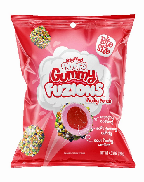 Stuffed Puffs Fruity Punch Gummy Fuzions