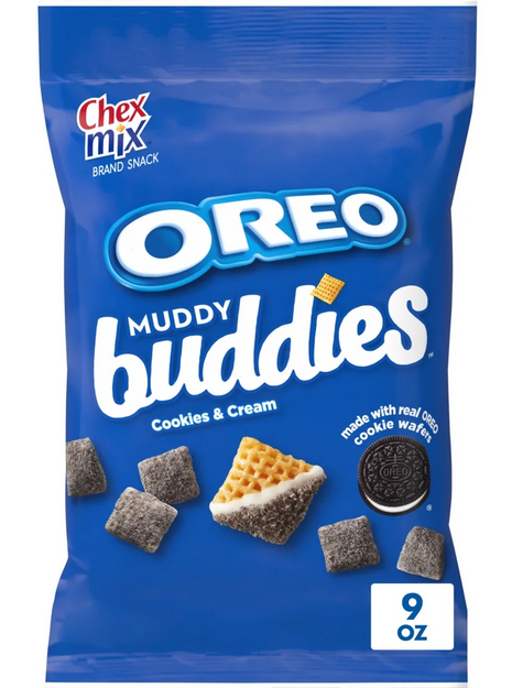 Chex Mix Muddy Buddies, Cookies and Cream Snack Mix, 9 oz