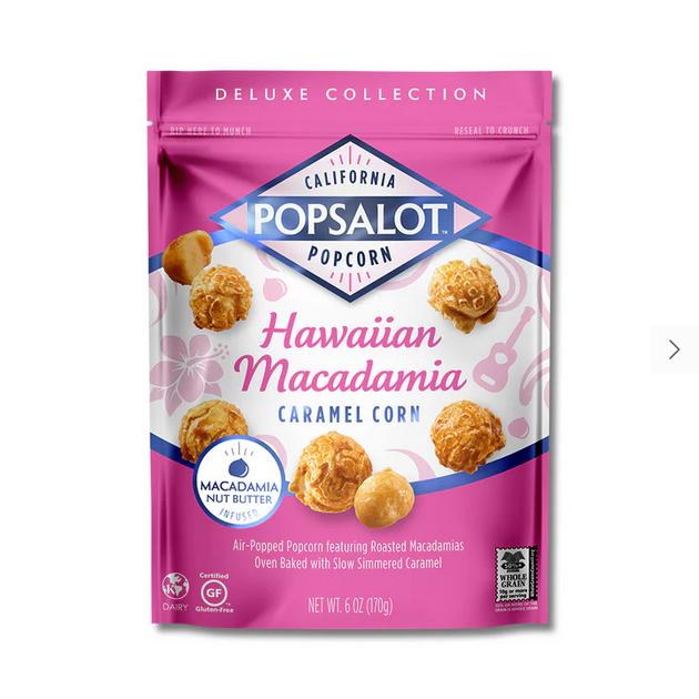 Popsalot Hawaiian Macadamia Caramel Corn