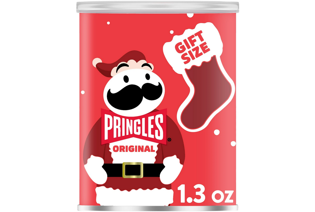 Pringles Original Potato Crisps Chips, Holiday Snacks, 1.3 oz Canister