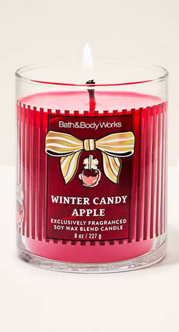 Winter Candy Apple  Single Wick Candle