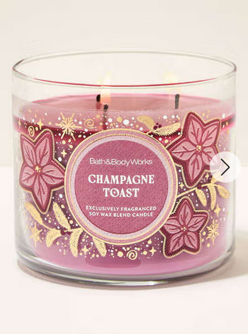 Champagne Toast  3-Wick Candle