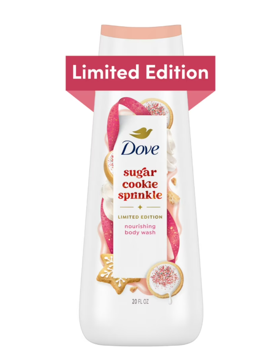 Dove Limited Edition Holiday Treats Body Wash Sugar Cookie Sprinkle, 20 oz