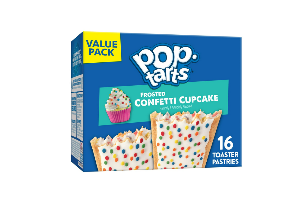 Pop-Tarts Frosted Confetti Cupcake Toaster Pastries, Breakfast Foods, Shelf-Stable, 27 oz (16 Count)