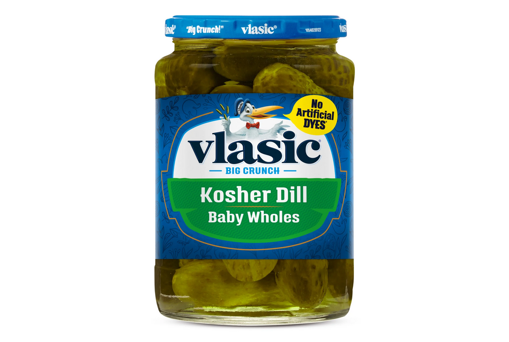 Vlasic Kosher Dill Baby Whole Pickles, Keto Friendly, 24 fl. oz.