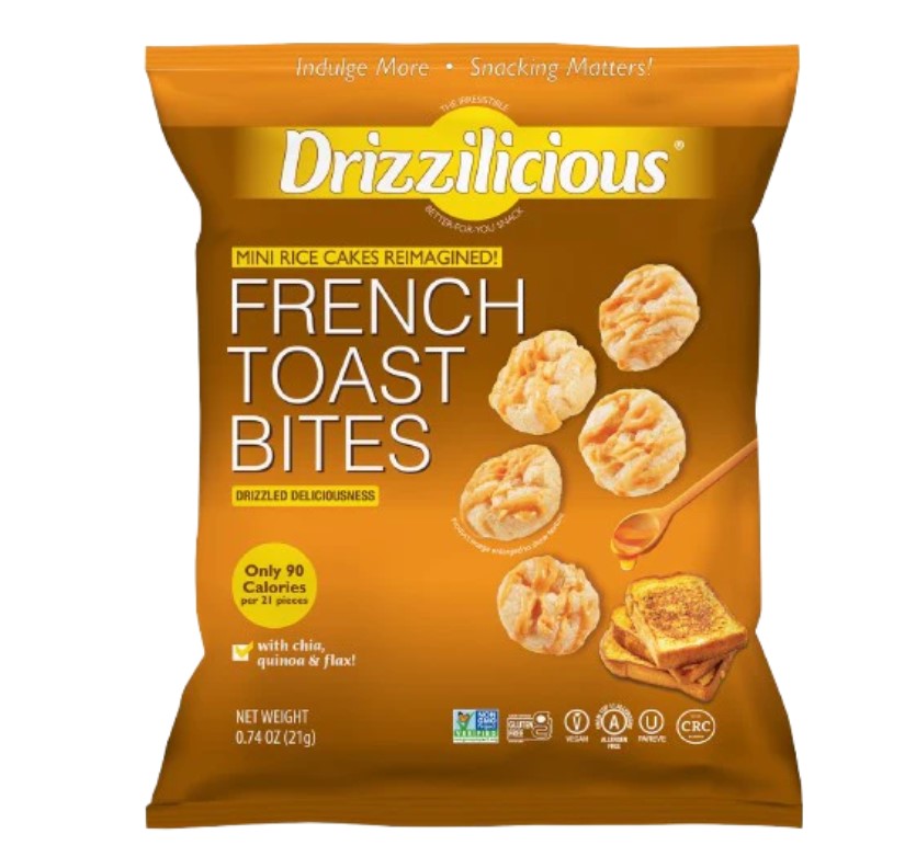 Drizzilicious French Toast Bites Mini Rice Cakes 0.74oz
