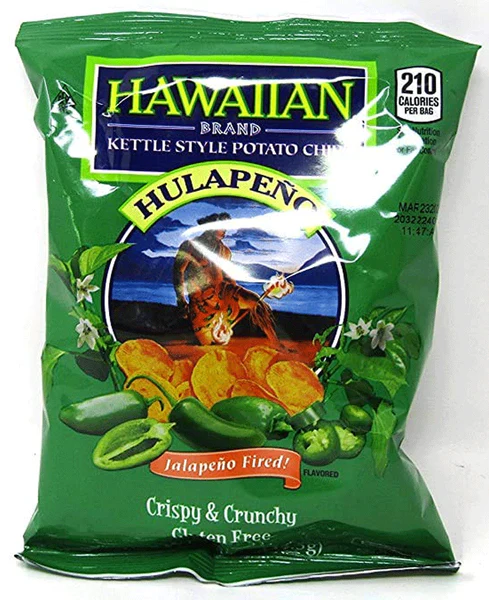 Hawaiian Potato Chips Hulapeno 1.5oz/42.5g