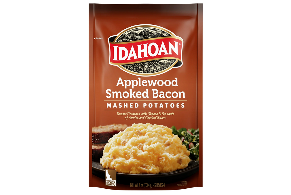 Idahoan Applewood Smoked Bacon Mashed Potatoes Side Dish, 4 oz