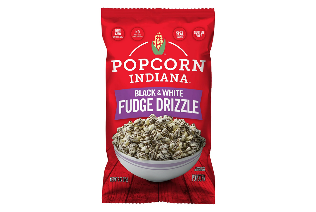 Popcorn, Indiana Black &amp; White Drizzlecorn, 6 Oz