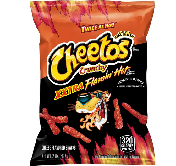 Cheetos Crunchy Xxtra Flamin Hot 2oz/56.7g