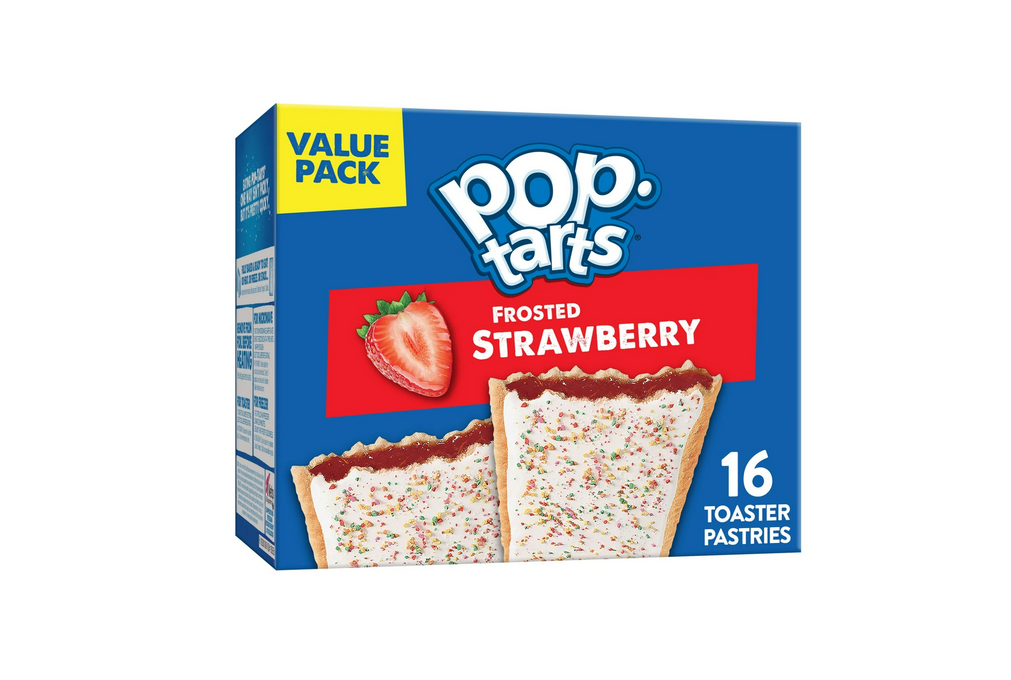 Pop-Tarts Frosted Strawberry Toaster Pastries, Breakfast Foods, Shelf-Stable, 27 oz (16 Count)