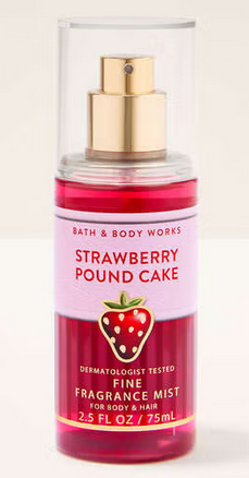 Strawberry Pound Cake  Travel Size Fine Fragrance Mist