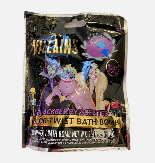 Disney Villains Color Twist Bath Bombs Blackberry Scented